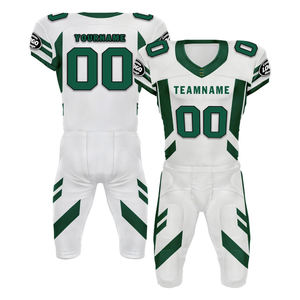 Uniformes de fútbol americano personalizados de alta calidad al por mayor para jóvenes uniformes de fútbol Club logotipo personalizado colores y tamaño OEM - Product Image 1