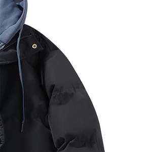 Chaqueta acolchada con aislamiento térmico para hombre ODM personalizada, chaqueta cortavientos de tendencia, capucha cálida, Parka de nailon para exteriores, acolchado personalizado e impermeable - Product Image 3