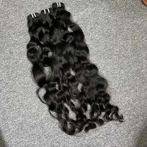 ผมต่อของผู้หญิงสีดำสไตล์ผมธรรมชาติจากกัมพูชา - Product Image 2