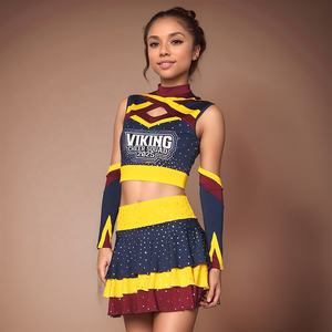 Uniformes de Animadoras Personalizados de Alta Calidad, Últimos Diseños, 100% Poliéster, Venta al Por Mayor 2026 - Product Image 5