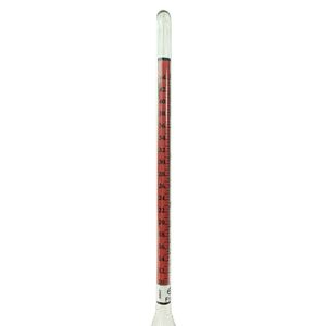Medidor de Concentración - Alcoholímetro de Vidrio de Doble Escala 0-100 Gay-Lussac 10-44 con Estuche Protector de Plástico, Modelo para Elaboración de Cerveza - Product Image 4