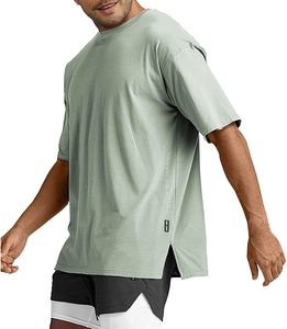 Camiseta de Hombre con Estampado Sólido Personalizado OEM, Camiseta Ligera de Algodón de Alta Calidad para Hombre, Fabricante Mayorista de Bangladés - Product Image 5
