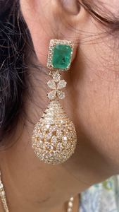 Colgante de diamante Natural de marca nueva de calidad Superior/dijes Hechos 14K oro Real IGI certificado joyería de fiesta de moda india - Product Image 3
