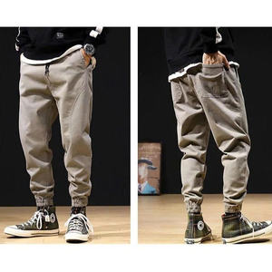 Pantalon de jogging kaki extensible, sport, gym, sortie, produits exportés, tissu de haute qualité, non effilochable - Product Image 2