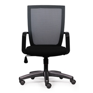 Staff Chair with <b>Mesh</b> Back and <b>Plastic</b> Base for Workshop-Adjustable Height HOM1012-02-Minimalist Design - Product Image 1