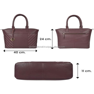 Bolso de mano de mujer de moda elegante de grano completo para uso diario o de viaje Bolso de hombro de cuero de moda para damas y niñas - Product Image 3