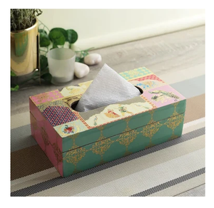 Caja impresa de pañuelos de madera ecológica para mesa de cocina y encimeras, artículo de Decoración de mesa, precio al por mayor - Product Image 1