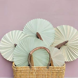 Palm Leaf <b>Fan</b> Handmade Palm Leaves <b>Folding</b> <b>Hand</b> <b>Fan</b> For Wedding Ceremony Decoration Vietnam OEM Logo By 99 Gold Data - Product Image 5
