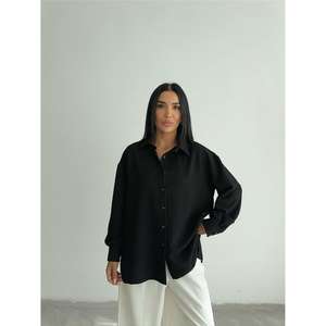 Chemise en tricot noire OTTO MAN - Product Image 6