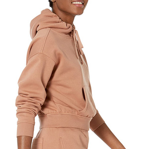 Sudadera Moderna Informal de Estilo Urbano con Hombros Caídos, Transpirable y Ecológica, Sudadera Corta de Punto para Mujer - Product Image 3