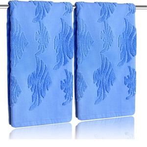 Serviettes en coton Jacquard Hotel Spa Collection Serviettes de bain absorbantes douces Premium Luxury Décoratif Jacquard de haute qualité - Product Image 4