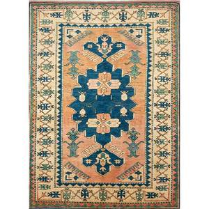 Tapis en laine classique Nuray, rouge et orange, géométrique, pour salon, tapis de couloir rectangulaire 3D pour adolescents, noué à la main, grande taille - Pae-946 - Product Image 1