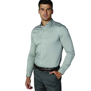 Venta al por mayor Hip Hop Patchwork Camisa de algodón de manga larga de los hombres de impresión de pantalla personalizada de punto de contraste camisas en capas - Product Image 1