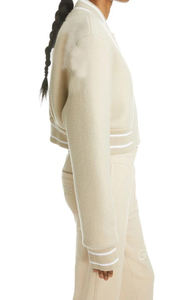 แจ็คเก็ตบอมเบอร์ทีมโรงเรียนของผู้หญิงเสื้อแจ็คเก็ตแฟชั่นใหม่2025คอเปิดสไตล์เบสบอลวิทยาลัย - Product Image 5