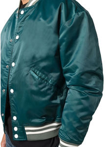 Chaquetas Varsity Personalizadas para Hombre, Estilo Personalizado, Exterior de Lona y Cuero, Impermeables, Venta al Por Mayor, Mejor Calidad, Diseño Profesional Nuevo - Product Image 4