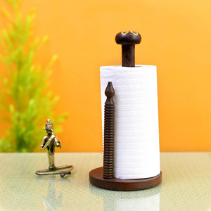 Best Selling 2025 Wooden <b>Tissue</b> Holder With Custom Design for Living Room Tabletop Decorative <b>Tissue</b> <b>Paper</b> Roll Holder - Product Image 1