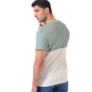 Buena calidad 100% algodón Color personalizado secado rápido sobre tamaño camisetas hombres algodón transpirable fibra de bambú para la venta hombres camisetas - Product Image 5