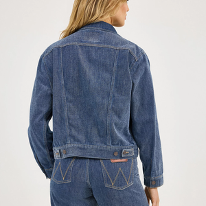 Chaqueta Vaquera de Mezclilla para Mujer, Elegante, Otoño 2026, Diseño Sólido, Transpirable, Tejido de Punto, con Bolsillos, Ropa Exterior Informal - Product Image 3