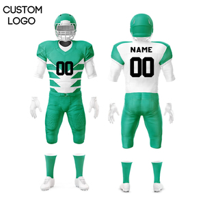 Fabrication de maillots de football américain en mesh sublimé à manches courtes, respirant, imprimé, ensemble uniforme de football américain - Product Image 1