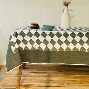 Mantel de Algodón Hecho a Mano en India, Hermoso Mantel de Algodón Estampado a Mano para Bodas, Mantel en Venta - Product Image 1