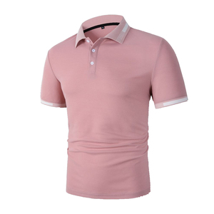 Polo homme coupe et couture à motif solide séchage rapide respirant Logo personnalisé Streetwear Golf Polo T-shirts - Product Image 3