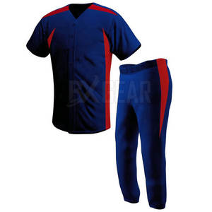 Ensemble d'uniformes de maillot et de pantalon de baseball Tissu extensible léger confortable à porter toute la journée pendant la pratique - Product Image 1