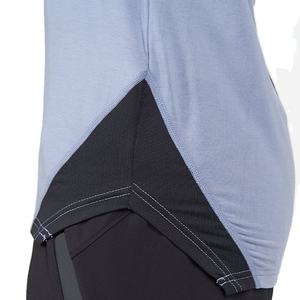 OEM personalizado hombres entrenamiento camiseta sin mangas estenopeica malla Color bloque diseño Fitness gimnasio desgaste - Product Image 2