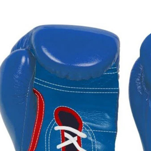Winning <b>Lace</b> Up Boxing <b>Gloves</b> Sky Blue Red Premium Genuine Leather Pro Boxing Training Sparring <b>Gloves</b> Handmade 8oz 10oz 12oz - Product Image 5