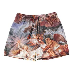 กางเกงขาสั้นผ้าแคนวาสโพลีเอสเตอร์สำหรับผู้ชาย นุ่มสบาย แห้งเร็ว ระบายอากาศได้ดี พิมพ์ลายแบบซับลิเมชั่นคุณภาพสูง สวมใส่สบาย ยืดหยุ่นได้ เหมาะสำหรับออกกำลังกาย - Product Image 1