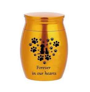 Urnas de cremación de latón decorativas de Color negro para cenizas de mascotas Urnas funerarias Pequeños suministros funerarios Urna Clásico con estilo - Product Image 4