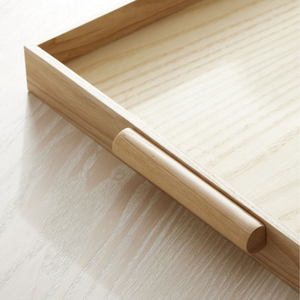 Plateau de service en bois durable et écologique avec finition naturelle Idéal pour servir des collations, des boissons et le petit-déjeuner avec style - Product Image 6