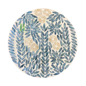 Vente en gros, top ventes, sets de table ronds incrustés de nacre de luxe, décorations de centres de table, design OEM du Vietnam - Product Image 5