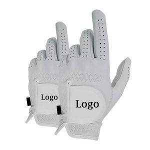 Vente spéciale de gants de golf en peau de mouton en cuir véritable fabriqué sur mesure OEM Dernier cri de haute qualité en gros paume souple - Product Image 1