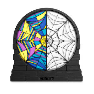 Lampe LED pour fenêtre Ophelia Hall, panneau vitrail élégant de style mercredi - Product Image 1