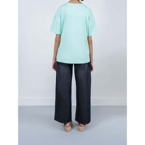 Pantalones Vaqueros de Pierna Ancha, Cintura Natural, Corte Clásico, Logotipo Personalizado, Fabricante OEM ODM, Proveedor Mayorista, Exportador de Marca Privada - Product Image 4