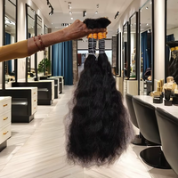 100% cheveux humains Afro crépus en vrac 30/1b/30 personnaliser la couleur 12A pas cher Afro crépus en vrac cheveux humains pour le tressage