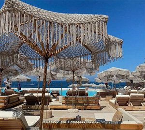 Premium Macrame Wood Outdoor Umbrella | Modern Design Patio Woven Canopy Cotton Fringe for Beach Villa Use Outdoor Furniture - Product Image 5