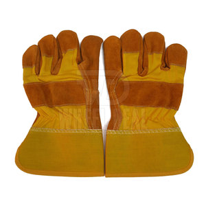 Guantes de trabajo de cuero de seguridad para la construcción Guantes de trabajo de cuero transpirables baratos con tarifa al por mayor - Product Image 2