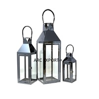 Juego de 3 farolillos de diferentes tamaños, diseño único, conjunto de farolillos grandes y mini para los accesorios de decoración del jardín del hogar más vendidos