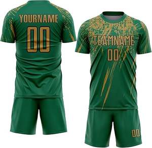 Nuevo estilo, uniforme de fútbol profesional para niños, 100% poliéster, calidad Premium, Color sólido, calidad Premium, último diseño a la venta - Product Image 1