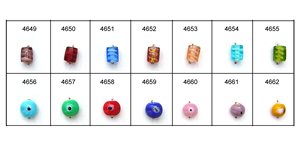 Perles de verre à petit trou au design élégant de luxe pour la fabrication de bijoux - Product Image 3