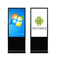 Software CMS de 65 pulgadas, pantalla táctil IR para interiores, reproductor de publicidad de pie, señalización y pantalla Digital