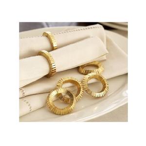 Ensemble d'anneaux de serviette en métal minimaliste moderne, porte-serviettes décoratifs réutilisables de luxe pour la maison et les banquets festifs - Product Image 6