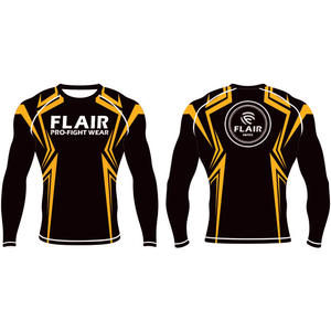 Personalizado Durable Nylon BJJ Rash Guard Larga Protección UV Anti-UV Compresión Camisa Transpirable y Cómodo - Product Image 6