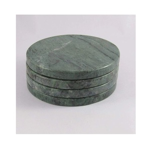 Hot Selling <b>White</b> Marble Tea <b>Coaster</b> New Design Handmade Table Top Coffee Mat Direct Manufacturer - Product Image 3