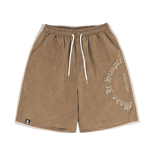 Haute qualité hommes été français éponge lavé à l'acide bouffée impression Shorts personnalisés Style Vintage Street Wear mode Shorts - Product Image 4