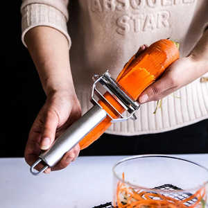 Utensilio de Cocina, Pelador de Acero Inoxidable, Cortador de Patatas, Zanahorias, Pepinos en Juliana, Cuchillo para Pelar Frutas y Verduras - Product Image 1