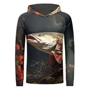 Moda 2025, Jersey de pesca de manga larga para hombre, sudaderas con capucha de verano de secado rápido transpirables, características transpirables de secado rápido, sublimación DTF - Product Image 5