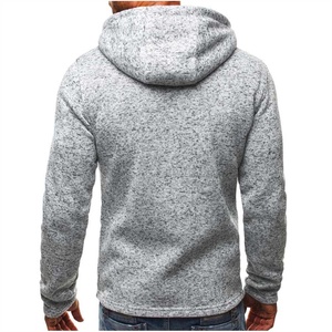 Custom logo Zipper Solid Color Hooded Multiple Pockets <b>Pullover</b> <b>Men</b> Hoodies High Quality Casual Sports Plain Hoodie Set - Product Image 3