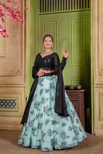 Nouveau sur la tendance kriti Sanon top Lehngha avec Dupata Prix du marché fiable par les exportations indiennes Shree - Product Image 3